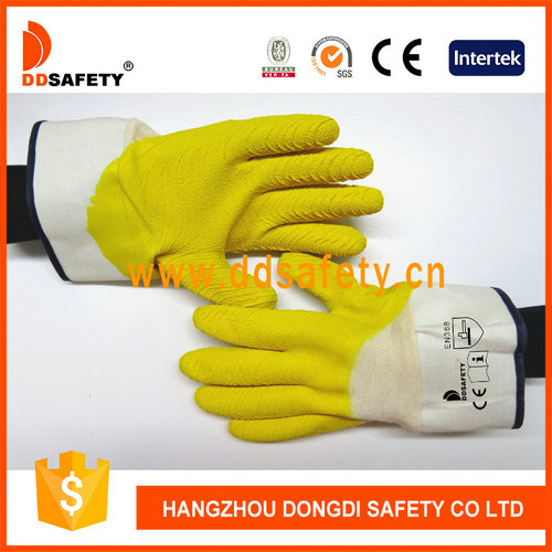 Cotton with yellow latex glove-DCL413